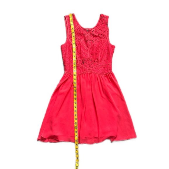 BCBGeneration | Flowy Lace Dress | Color: Orange/Red | Size: 4 - Picture 10 of 12
